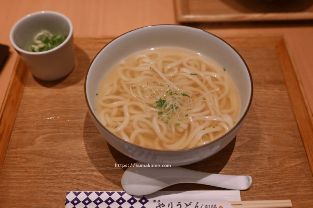 やりうどん　かけうどん